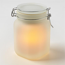 Outdoor Solar Powered Jar Candle
