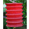 Accordian Electric String Lights - 10 Fuchsia Lanterns