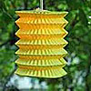 Accordian Electric String Lights - 10 Yellow Lanterns