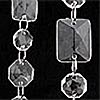 Acrylic Crystal Garland 30 Feet Multi Shape Beads
