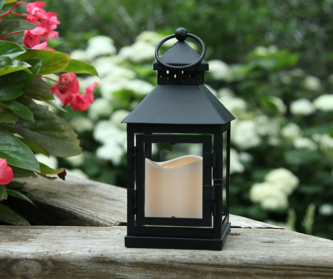 Battery Operated Metal Lantern 4 x 9 Batteries Included Timer Buy Now