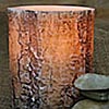 Birch Bark Carved Battery Operated Candle 3.5 x 4