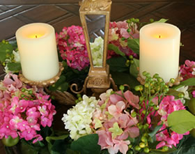 4 Inch Round Champagne Battery Operated Candle - additional view