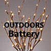 Battery Operated Outdoor Willow Branch 39 Inch - Timer