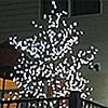 8 Foot LED Tree With 624 Clear White Blossoms