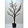 4 Foot Black Tree in Decorative Pot - Bendable Branches