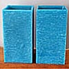 Turquoise Spa Fresh Scented LED Candle 3 x 6 Set of 2