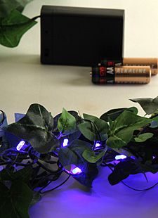 Thin Flexible Wire With 18 Embedded Blue LED Bulbs