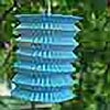 Accordian Electric String Lights - 10 Blue Lanterns