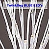Twinkling Branch 60 Blue LED White Branches