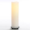 12 Inch Round Candle Impressions White Battery Operated Candle - Timer