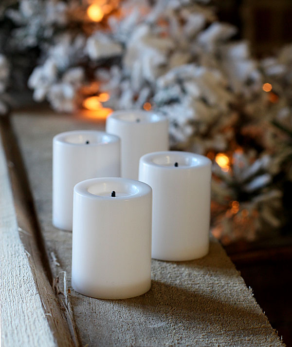 4 Pack 1.75 Inch White Economy Flameless Votive Candle Buy Now