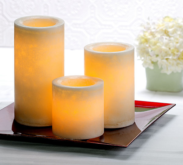 Candle Impressions 4 x 6 Inch Smooth Mottled Flameless Candle Timer