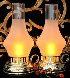 Battery Operated Hand Held  Lantern - Set of Two