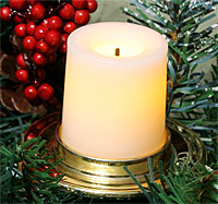 String Candles With Garland, Flicker And Timer - additional view