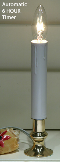 9 Inch Electric Candlestick with Automatic Timer