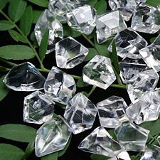 Clear Acrylic Ice Chips - 100 Tiny Pieces