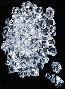 Clear Acrylic Ice Chips - 100 Tiny Pieces - additional view