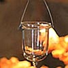 Hanging Tealight Holder Set of 6 Clear Glass - 3 Inches