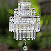 Battery Operated LED Crystal Pendant Chandelier