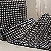 Rhinestone Mesh 30 Feet 4.5 Inch Wide - Black Mesh
