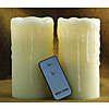 Remote Control Set of 2 LED Candles 3.25 x 6.25