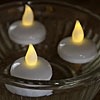 David Tutera Floating Battery Operated Flickering Tealights - Set of 3