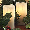 7 Piece Electric Pillar Candle Set - 2 Inch Diameter Ivory
