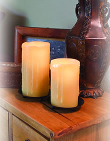 Flameless Candle Beeswax Drip 3 x 4.5 Inch - Resin - additional view