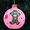 Gingebread  Flameless Color Changing Ornament