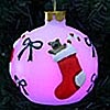 Red Stocking Flameless Color Change Ornament