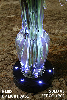 Floral Light Base -  4 Inch - 9 LED Uplight (Set of 3)