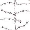 Crystal Beaded Garland on Silver Wire - 6 Feet