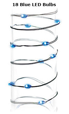 Flexible Wire With 18 Blue LED Bulbs - Underwater