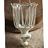 Hanging Shabby Chic Metal Votive Holder - 23 Inch Chain Included