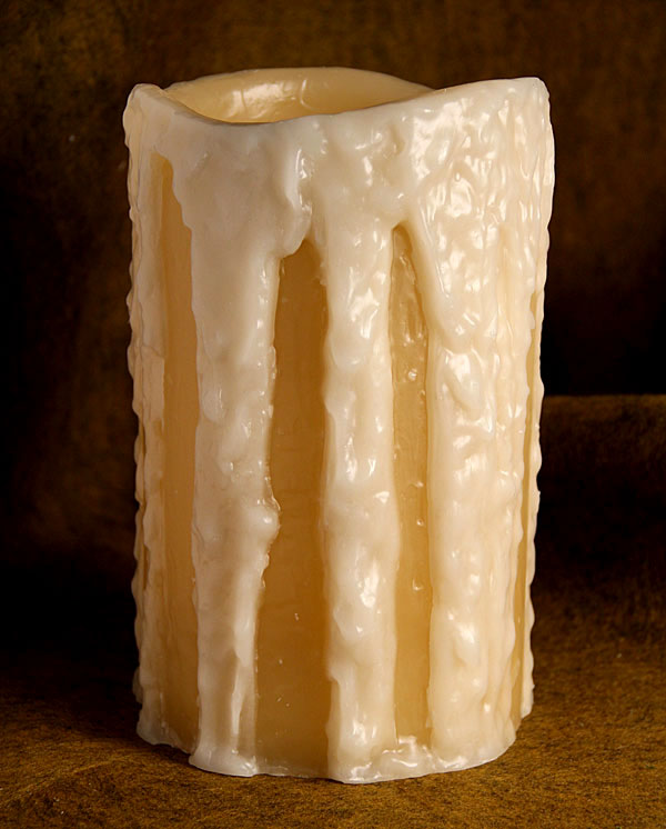 The Amazing Flameless Candle Heavy Drip Flameless Candle 6 by 10 Inch