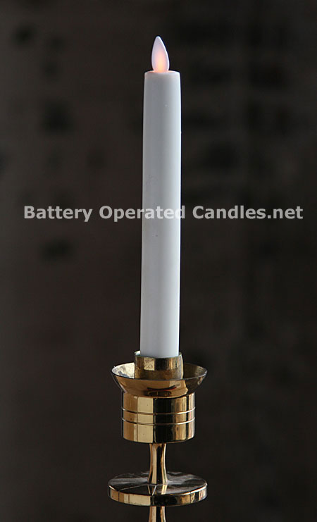 8 inch ivory moving flame battery operated taper candle 8 inch ivory moving flame battery operated taper candle
