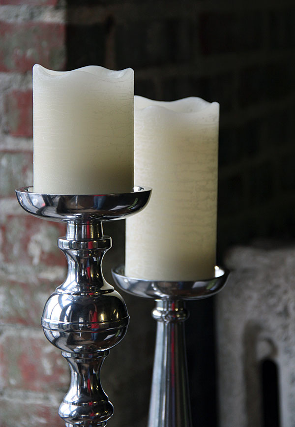 Candle Impressions Rustic 4 Inch Ivory Flameless Candle Programable