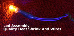 10 Chasing LED Multi Color Mini Lights - Green Wire - additional view