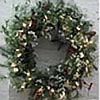 Battery Operated Pre Lit  Decorated Glazier Wreath