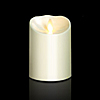 Luminara Outdoor Ivory Resin Battery Operated Candle 3.75 x 5 - Timer and Remote Ready