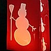 Set of 6 Snowman Luminaries - Battery Operated