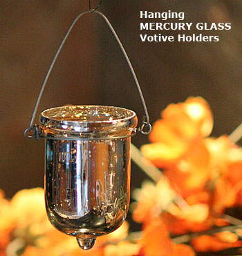 Mercury Glass Hanging Holders
