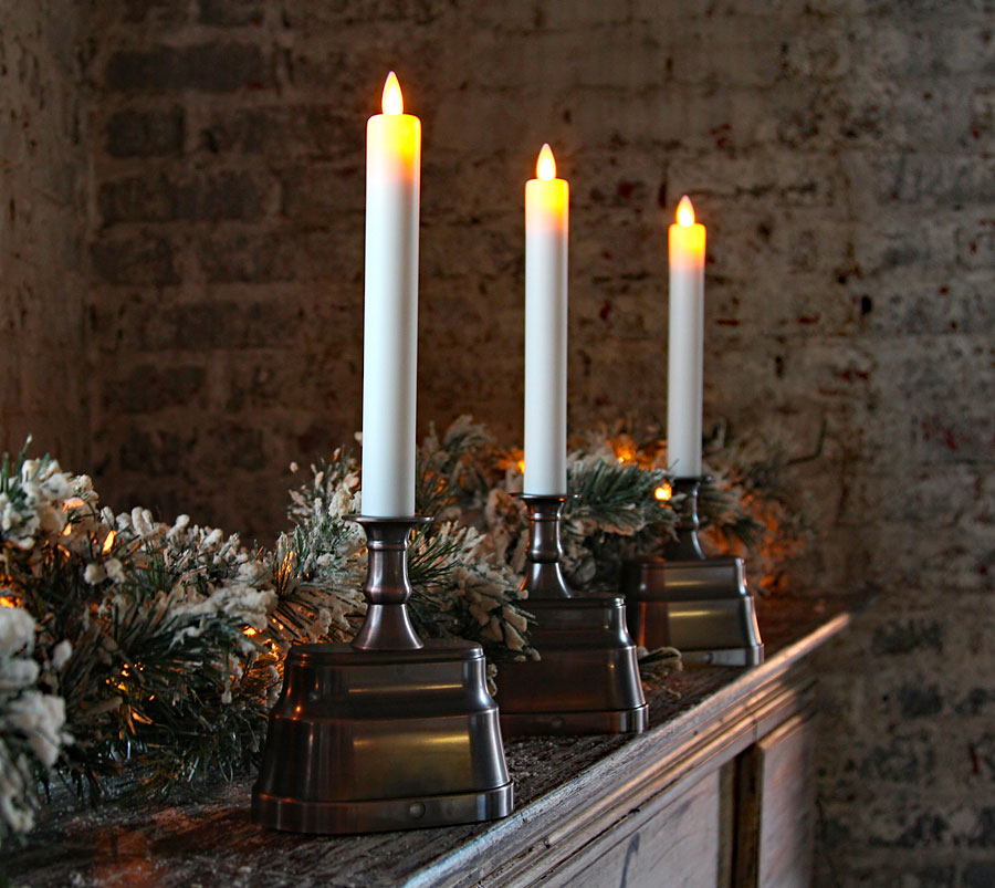 13.5 Inch Moving Flame Window Candle Timer and Sensor Liown 19610