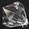 Liz Taylor Acrylic Pendant  with Silver Ties Set of 12