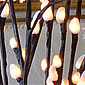 Lighted Natural  Willow Branch-144 Bulbs-3 Stems