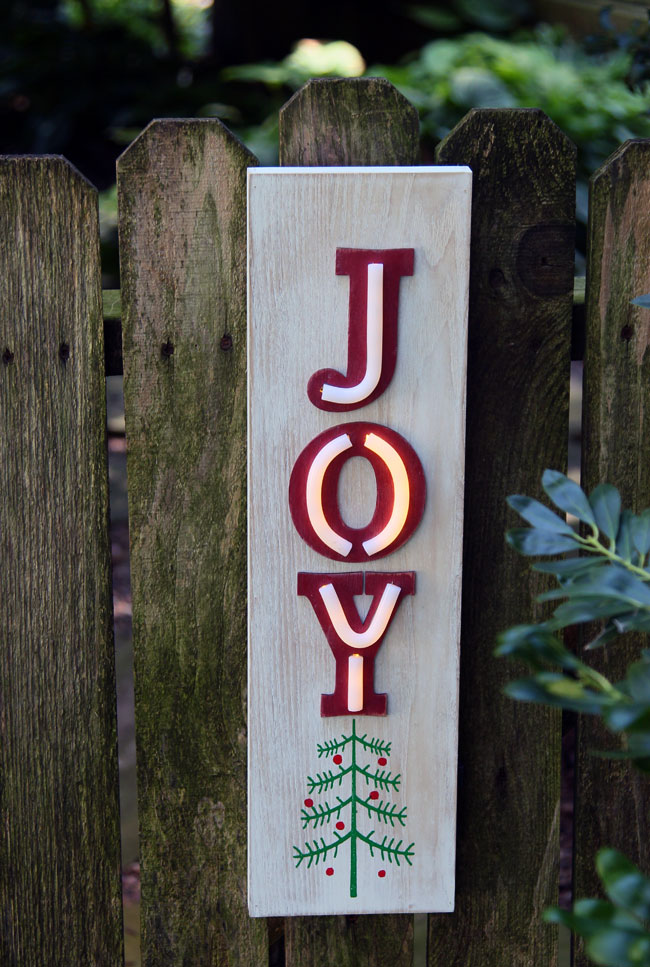 Neon Joy Lighted Wood Christmas Wall Hanging 19.5 Inch Buy Now