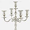 5 Arm Candelabra - 32 Inches Nickel Plated