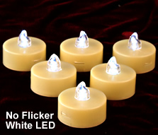 White - No Flicker - Tea Lights