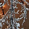 6 Foot Snow Garland with Ice Crystals - Mirror Glitter